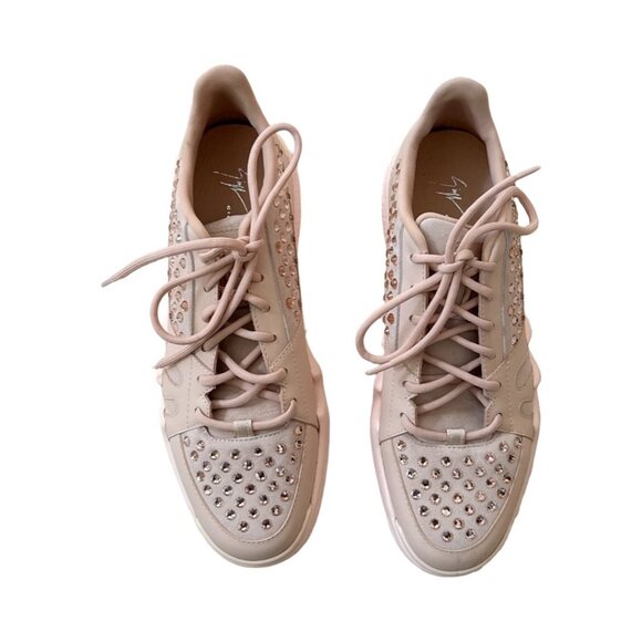 Giuseppe Zanotti Pink leather Talon Panelled Sneakers size 41 - Picture 1 of 10